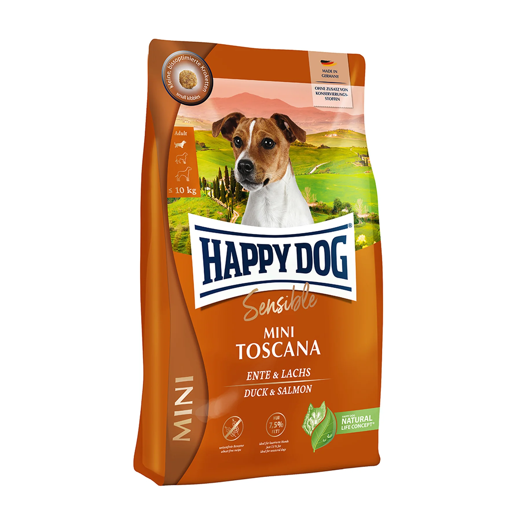 ハッピードッグ ミニ センシブル ミニ トスカーナ 鴨肉&サーモン