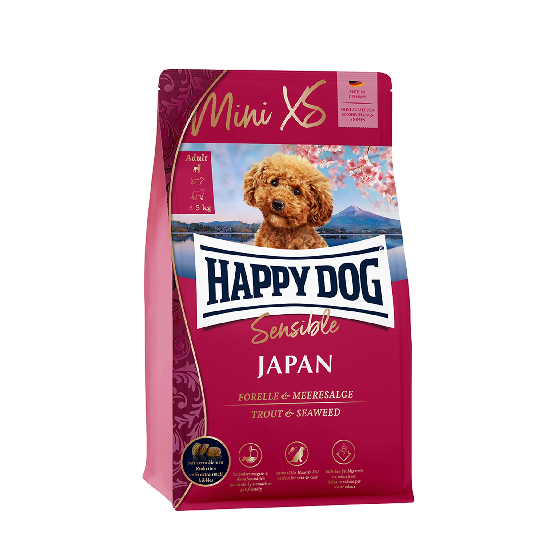 ハッピードッグ ミニ センシブルXS ミニXS ジャパン チキン&トラウト